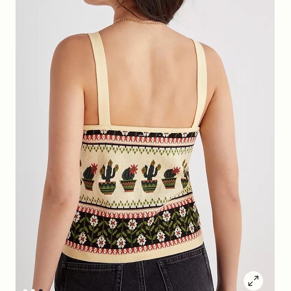 Pilcro cactus cropped tank - Picture 3 of 9